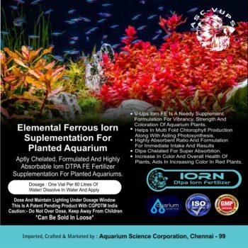 Iron (Fe) | Highly Absorbable Chelated Ferrous Iron Supplement for Planted Aquariums | DTPA‑Chelated for Rapid Uptake | Boosts Chlorophyll & Color