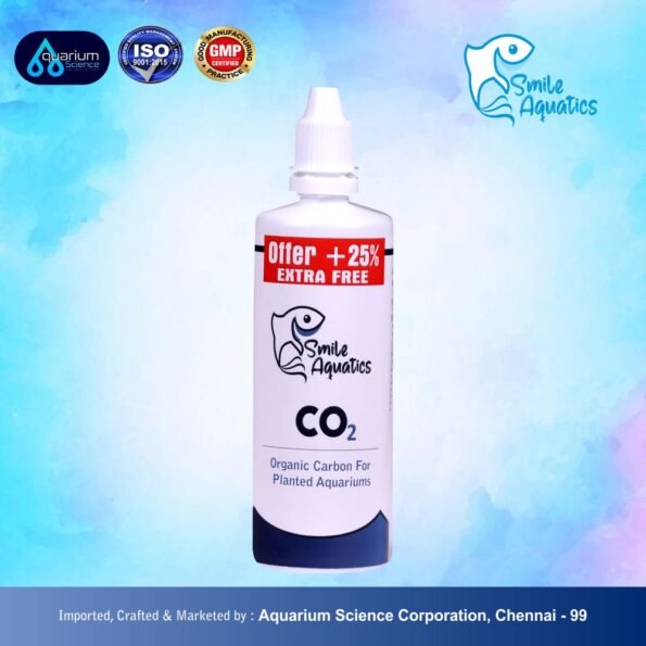 CO₂ Smile Aquatics CO₂ | Organic Carbon for Planted Aquariums | Boosts Growth, Stem Health & Vibrancy | Safe Plant Supplement for Freshwater Tanks